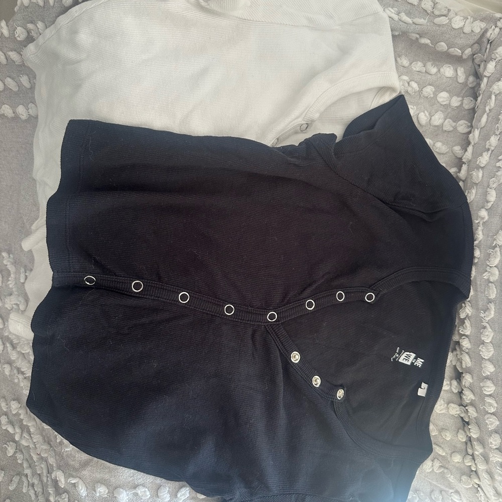 Urban Outfitters Black and White Crop Tops